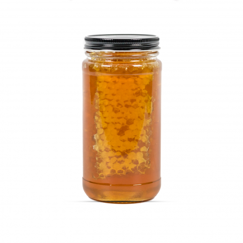 1 Lb Comb Honey – Pure, Edible, and Packed with Nutrition